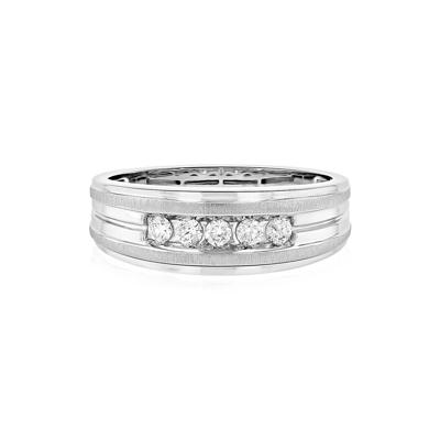 Men's 1/4 ct. tw. Diamond Band in 10K White Gold