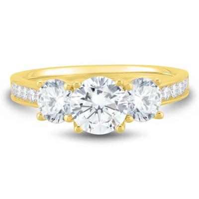 Lab Grown Diamond Engagement Ring in 14K Yellow Gold (2-1/4 ct. tw.)