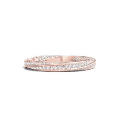 Lab Grown Diamond Helix Eternity Band in 14K Rose Gold (1 ct. tw.)