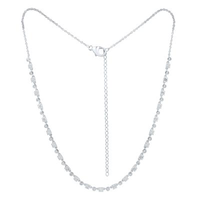 Lab Grown Diamond Tennis Necklace in 14K White Gold (2 ct. tw.)