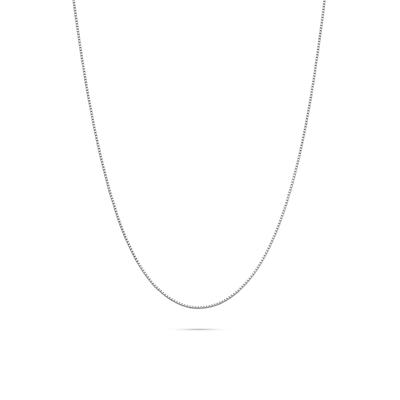 Box Chain in 14K White Gold, .85MM
