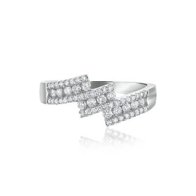 Diamond Tilt Ring in 14K White Gold (1/2 ct. tw.)