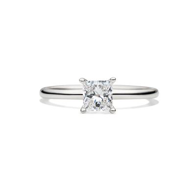 Lab Grown Diamond Princess-cut Solitaire Engagement Ring in 14k White Gold (3/4 ct.)