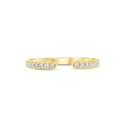 Lab Grown Diamond Open Band in 14K Yellow Gold (1/4 ct. tw.)