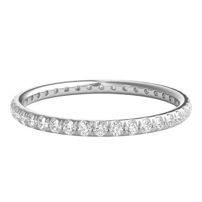 Diamond Wedding Band with Eternity Setting in 14K White Gold (1/2 ct. tw.)
