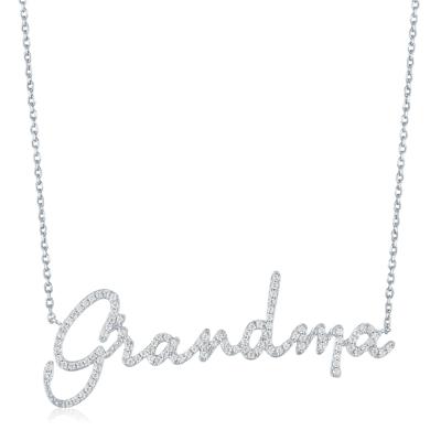 Diamond Grandma Necklace in Sterling Silver (3/8 ct. tw.)