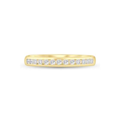 Lab Grown Diamond Channel-Set Band in 14K Yellow Gold (1/4 ct. tw.)