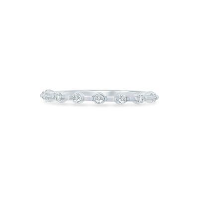 Diamond Anniversary Band in 10K White Gold (1/7 ct. tw.)
