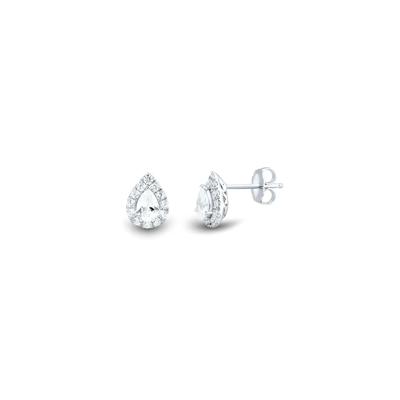 1 ct. tw. Lab Grown Diamond Stud Earrings in 14K White Gold