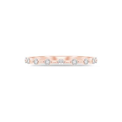 Diamond Anniversary Stack Band in 10K Rose Gold (1/7 ct. tw.)