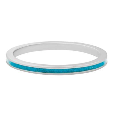 Men's Band with Turquoise Inlay in Cobalt Chrome, 3MM