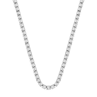 Diamond illusion tennis necklace in 10K white gold (1 ct. tw.)