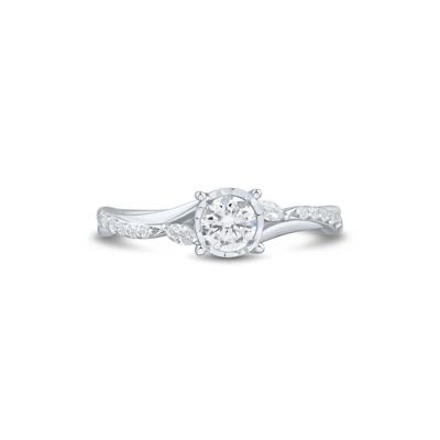 Lab Grown Diamond Promise Ring in 10K White Gold (1/2 ct. tw.)