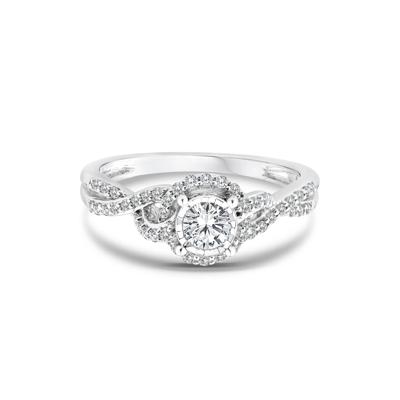 Lab Grown Diamond Promise Ring in 10K White Gold (1/2 ct. tw.)