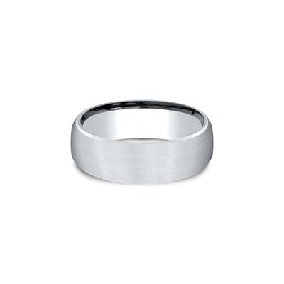Wedding Band in 14K White Gold, 7.5MM