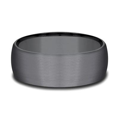Men's Satin Finish Band in Tantalum, 8MM