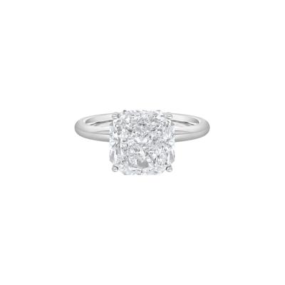 Lab Grown Diamond Square Solitaire Ring in Platinum (3 ct.)