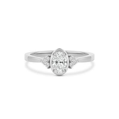 Oval Diamond Engagement Ring in 14K White Gold (5/8 ct. tw.)