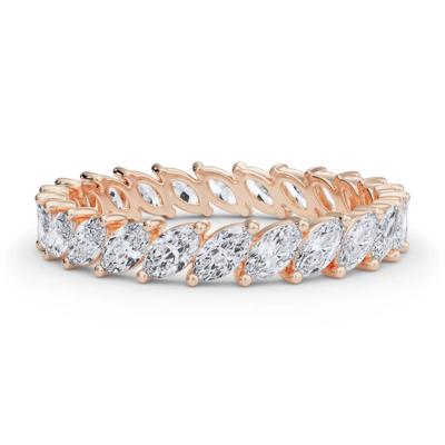 Marquise Diamond Slanted Eternity Band in 14K Rose Gold (2 ct. tw.)