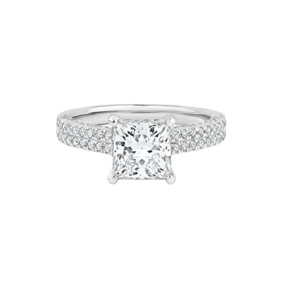 Morgan Lab Grown Diamond Engagement Ring in 14K White Gold (2 7/8 ct. tw.)