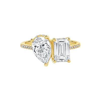Gianna Lab Grown Diamond Toi et Moi Engagement Ring in 14K Yellow Gold (3 1/4 ct. tw.)
