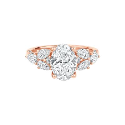 Taylor Lab Grown Diamond Engagement Ring in 14K Rose Gold (3 1/3 ct. tw.)