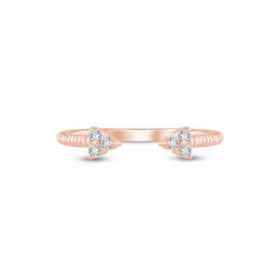 Diamond Open Ring in 10K Rose Gold (1/10 ct. tw.)