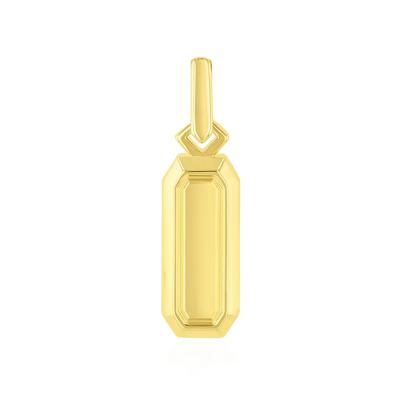 Men's Stick Tag Charm in Vermeil