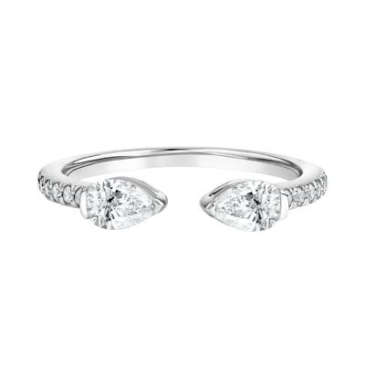 Suki Lab Grown Diamond Open Wedding Band in 14K White Gold (5/8 ct. tw.)