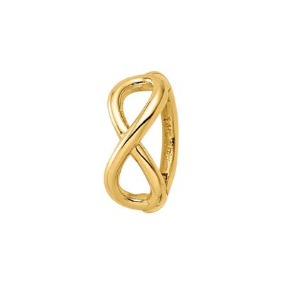 Infinity Symbol Cartilage Hoop in 14K Yellow Gold, 16 Gauge