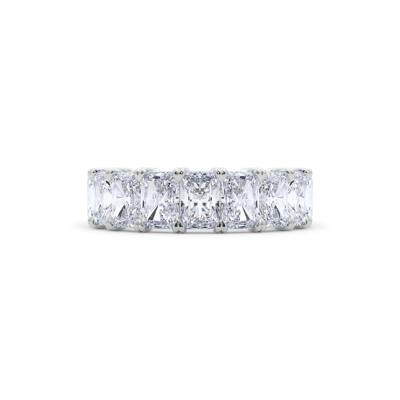 Lab Grown Diamond Radiant-Cut Eternity Band in Platinum (7 ct. tw.)