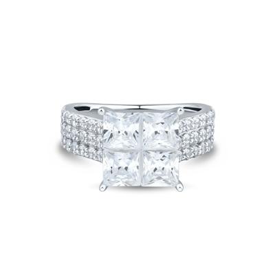 Lab Grown Diamond Composite Engagement Ring in 10K White Gold (4 ct. tw.)