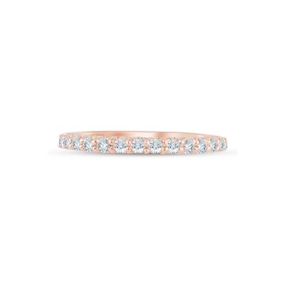 Lab Grown Diamond Wedding Band in 14K Rose Gold (1/2 ct. tw.)