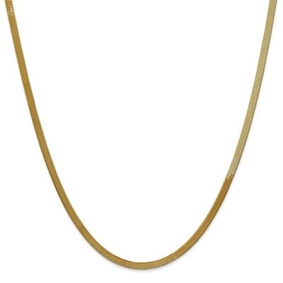 Herringbone Chain in 14K Yellow Gold, 3MM, 18”
