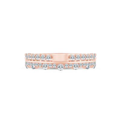 Lab Grown Diamond Multi-Row Anniversary Band in 14K Rose Gold (5/8 ct. tw.)