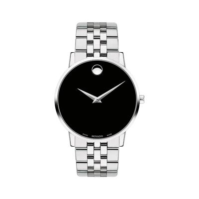 Museum Classic Men’s Watch with Black Dial in Stainless Steel, 40mm