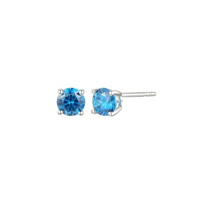 1/4 ct. tw. Blue Diamond Stud Earrings in 10K White Gold