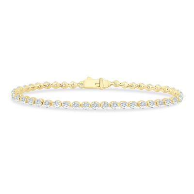 Lab Grown Diamond Tennis Bracelet in 14K Yellow Gold (5 ct. tw.)