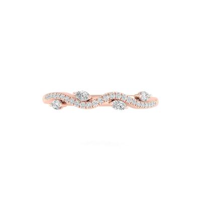 Diamond Vine Anniversary Band in 14K Rose Gold (1/4 ct. tw.)