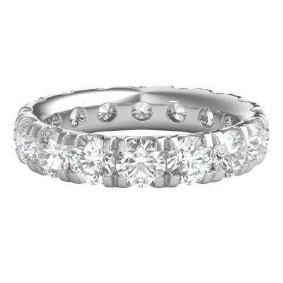 Diamond Wedding Band with Eternity Setting in 14K White Gold (5 ct. tw.)
