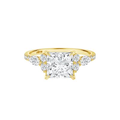 Sage Lab Grown Diamond Engagement Ring in 14K Yellow Gold (3 3/4 ct. tw.)