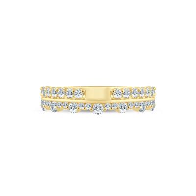Lab Grown Diamond Multi-Row Anniversary Band in 14K Yellow Gold (5/8 ct. tw.)