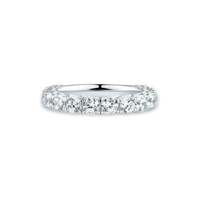 Lab Grown Diamond Semi-Eternity Band in 14K White Gold (2 ct. tw.)