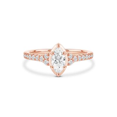 Marquise Diamond Engagement Ring in 14K Rose Gold (3/4 ct. tw.)