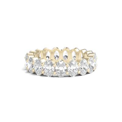 Oval-Shaped Diamond Wedding Band with Eternity Setting in 14K Yellow Gold (5 ct. tw.)