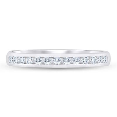 Lab Grown Diamond Channel-Set Band in Platinum (1/4 ct. tw.)