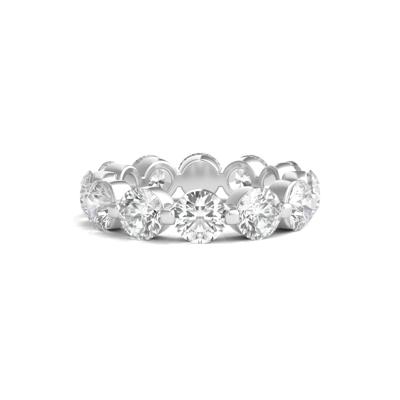 Round Brilliant-Cut Lab Grown Diamond Eternity Band in Platinum (6 ct. tw.)