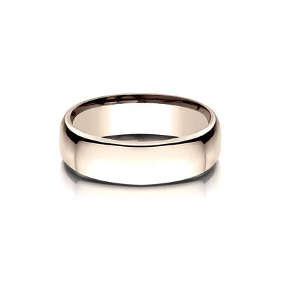 Wedding Band in 14K Rose Gold, 6.5MM