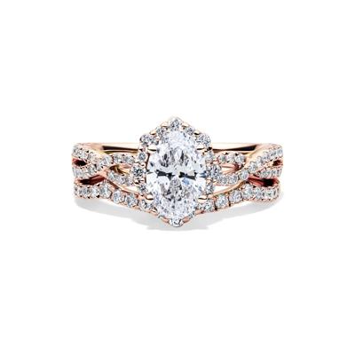 Whitney Lab Grown Diamond Bridal Set in 14K Rose Gold (1 3/4 ct. tw.)