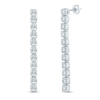 Lab Grown Diamond Drop Earrings in 14K White Gold (1/3 ct. tw.)